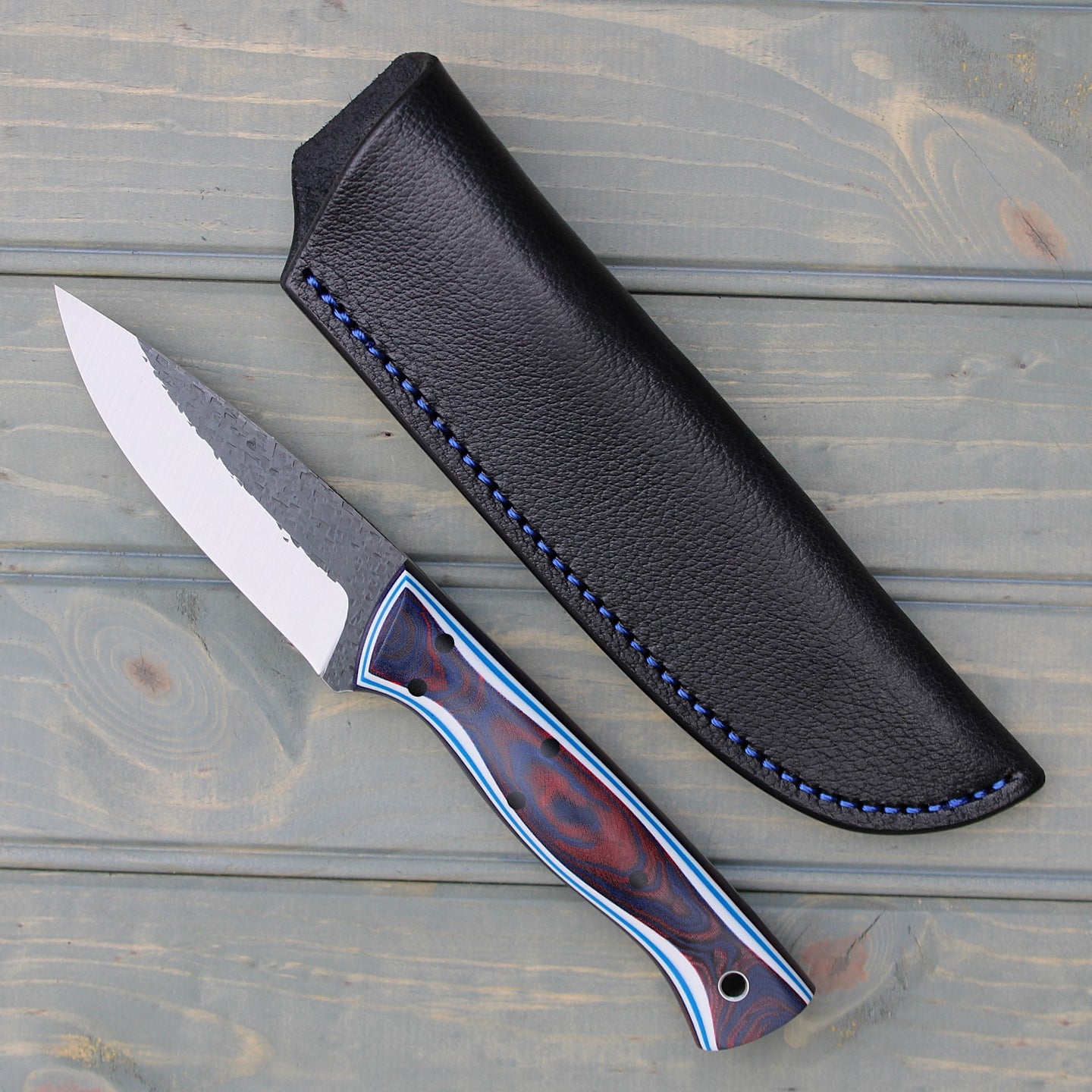 Mesquite (Red & Blue Linen Burl)