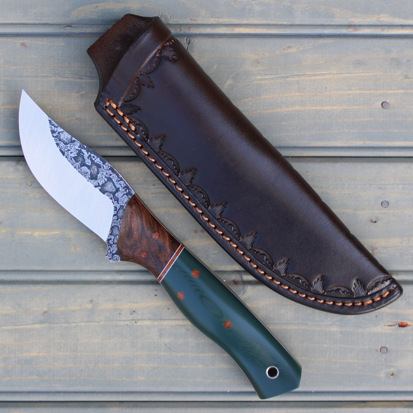 Badger (Turkish Walnut/Forest Green G10)