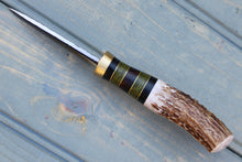 Load image into Gallery viewer, HT Shrike (Brass/Ironwood/Micarta/Whitetail)